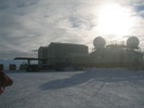 The LDB facilities at Willy Field.  We're in Payload Bay two, the second of the large buildings.  The big vehicle in the foreground is The Boss, the Antarctic launch vehicle.