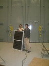 The last solar panel finished.