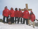 Mark, Matt, me, Marie, Nick and Gaelen at the top of Ob Hill, next to Scott's Cross.