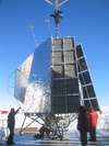 Rotating to point the solar arrays towards the sun.