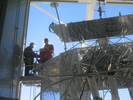 Mark at the top of the lift.