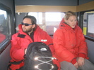 Chris and Marie wait for the Shuttle out to Willy.