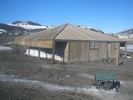 The back of Discovery Hut, looking back towards McMurdo.