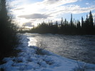 The river north of Esrange.