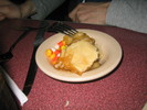 Gaelen finds the scientifically best dessert at lunch: apple pie and candy corn.