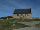 Church of the Good Shepherd.  There were people milling all around the building.Somehow they conspired to all leave the frame when this picture was taken.  Also note how much the shrubs are being blown by the wind.